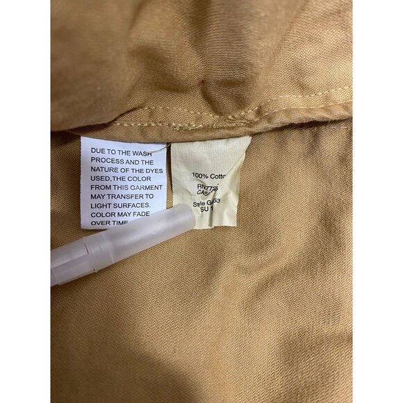 MADEWELL Prospect Sahara Canvas Tan Utility Jacket Women Sz M Full Zip Tie Waist - Picture 8 of 8